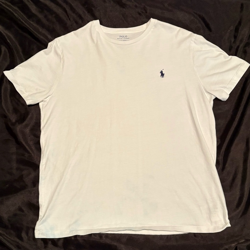 Polo Ralph Lauren White T-Shirt Size Large